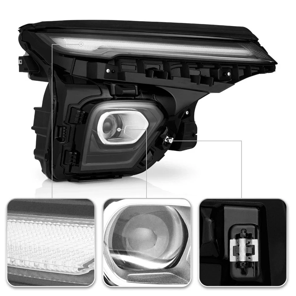 For 2024-25 Chevy Trailblazer Projector Black Headlight Full LED Right Passenger Foto 3 de 4