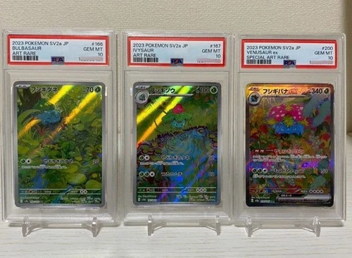 PSA 10 Venusaur Bulbasaur Ivysaur SAR AR Set Sv2a Pokemon 151 Japanese