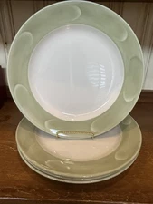 Steelite International Made In England Chop Plate 12” Green & White