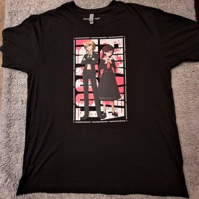 Danganronpa Shirt Mens 2XL Black Anime Characters Graphic Tee Next Level Apparel