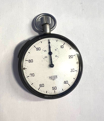 Vintage HEUER Mechanische Stoppuhr Timer Swiss Made Racing Timer
