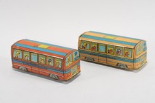 Q65N49- 2x Vintage Blechspielzeug Bus Gürel Minübüsleri
