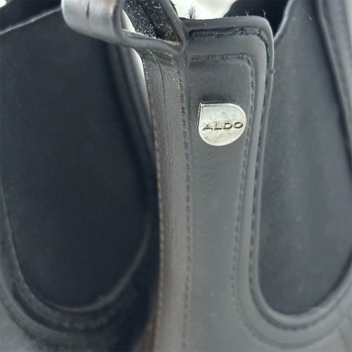 ALDO Women's Black Chelsea Ankle Rain Boots Size 6.5 Waterproof - Picture 3 of 6