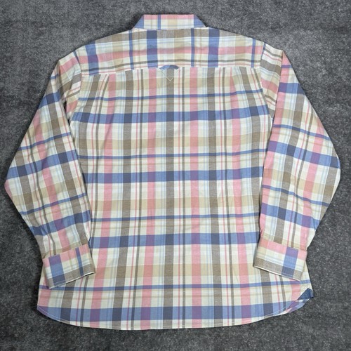 Camicia Tommy Bahama uomo XL pastello a quadri misto cotone elasticizzato manica lunga - Foto 2 di 7