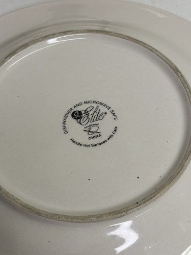 Gibson Elite Fandango Salad Plates Multicolored Striped. Set Of Two - Picture 6 of 12