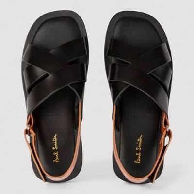 NEU PAUL SMITH SANDALEN - LUXUS LEDER ''BAPTISTE'' SANDALEN GRÖSSE 8 UVP 425 £