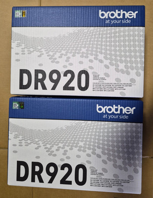LOT OF TWO Genuine Brother DR920 Black OEM Drum Unit