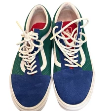 Vans Green/Blue Yacht Old Skool Suede Tops/Backs Men's Sz 10.5 or Women's Sz 12