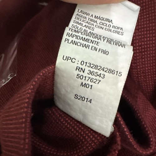 Van Heusen Short Sleeve Classic Fit T-Shirt Tee Men’s Sz XL Maroon Red Soft - Picture 17 of 18