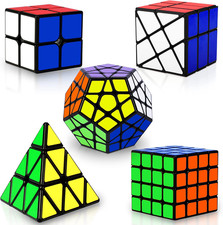 Speed Cube Set, Puzzle Cube, Magic Cube 2X2 4X4 Pyraminx Pyramid Megaminx Fenghu