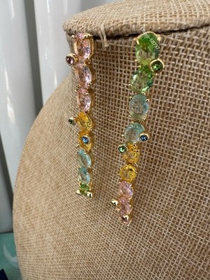 Swarovski Gema Mixed Cut Crystal Linear Ohrhänger