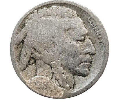 1918D Buffalo Nickel Restored Date Free Shipping