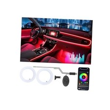 Car Led Strip Lights, Interior Car Lights, App Control Ambient Lighting 2 in 1