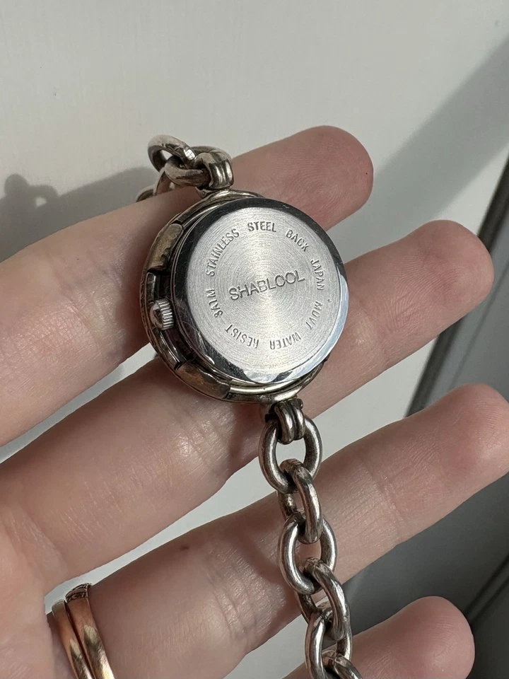 Женские кварцевые аналоговые часы SHABLOOL Israel ручная работа серебро 925  - Изображение 3 из 4