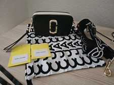 Marc Jacobs Snapshot Crossbody Bag Black with Logo Strap - Adjustable Strap