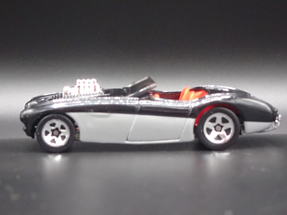 1953-1956 AUSTIN HEALEY Roadster Convertible Nero 1:64 Scala Modellino Auto - Immagine 2 di 4