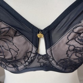 Triumph florale Underwired Bra Lingerie black  34D BNWot (b5)