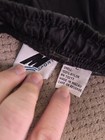 Vintage M Sport Pant Mens Large Black Windbreaker Joggers Ankle Zip — photo 7