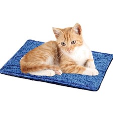Cozy Self-Warming Cat Bed for Small Pets - Soft Cotton, Non-Electric Heating