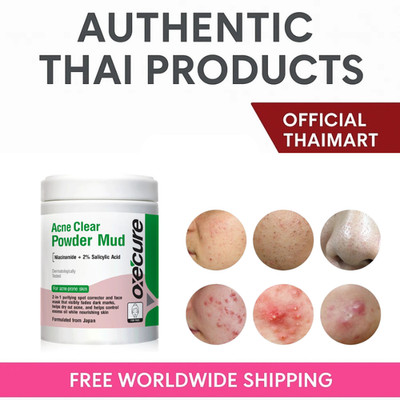 Acne Clear Powder Mud Oxecure Face Mask Skincare Fast Result Body Back Blemish