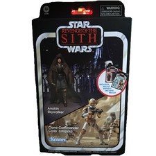 Star Wars The Vintage Anakin Skywalker & Clone Commander Cody Walmart IN HAND
