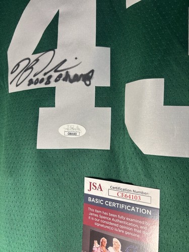 Von Kendrick Perkins signiertes Boston Celtics Trikot 2008 NBA Finals Patch JSA COA - Bild 3 von 6