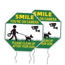 Clean UP After Your Dog Signs 10"x10" 2-Pack Clean UP After Your Dog Signs-03