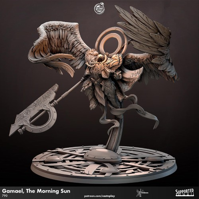 #ad Gamael the morning sun hand painted or unpainted versions 3d printed $165.00
