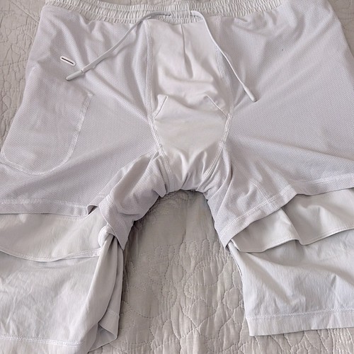 Lululemon Pace Breaker Men's Lined Short 9" in Ice Grey Size L - Picture 7 of 13