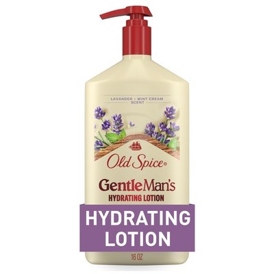 Men Hand Face Body Lotion Lightweight Moisturizer Vitamin B3 Lavender Mint 16oz