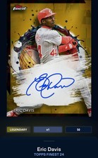 24 Topps Bunt DIGITAL Finest Gold Signature LEGENDARY 50cc Eric Davis