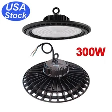 8 Pack 300 Watt LED UFO High Bay Light Factory Warehouse Shop Commercial 6500K