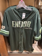 Disney Parks Star Wars Endor Ewok Adult Baseball Jersey Shirt Size Small S NWT