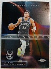 2025-26 Topps Chrome Giannis Antetokounmpo Activators Insert Milwaukee Bucks SP