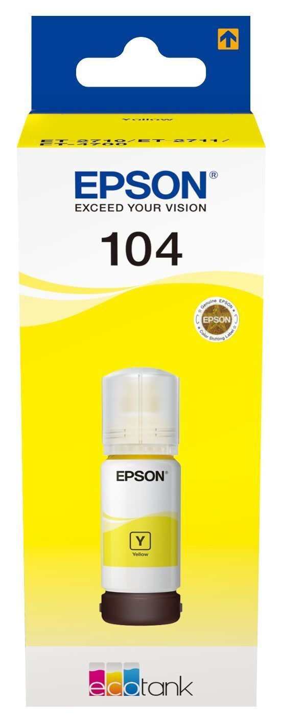 Epson 104 C13T00P440 originale Druckerpatronen Gelb 65 ml 3890₽