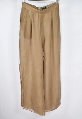 Pantalon femme vintage Giorgio Armani "Borgonuovo 21" 100% soie jambes... - Photo 1/4