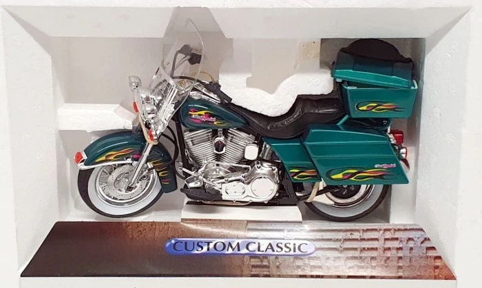 Guiloy 1/10 Scale 17507 - Custom Classic Special Motorcycle - Green - Image 3 of 4