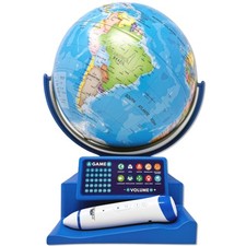 Dr. STEM Toys Interactive Talking Globe with Smart Pen, Game Panel, 300 Geog...