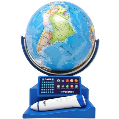 Dr. STEM Toys Interactive Talking Globe with Smart Pen, Game Panel, 300+ Geog...