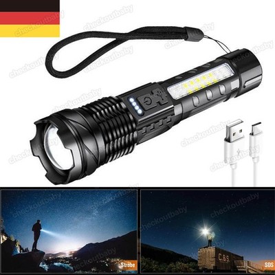 1000000 LM Taschenlampe COB LED USB 3000 Meter Taktisches Fackel