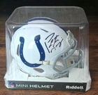 Peyton Manning Indianapolis Colts Signed Mini Helmet Steiner Cert Auto Hof
