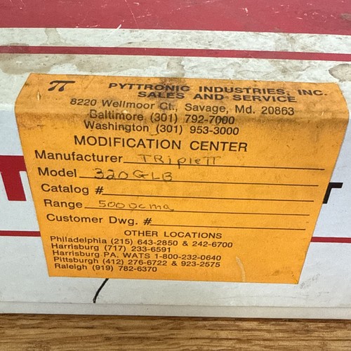 Triplett Model 320-GLB 0-500 DC Milliamperes Panel Meter Excellent - Picture 8 of 11