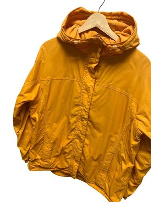 L.L. Bean Vintage 90's Yellow Softshell Hoodie Windbreaker Jacket