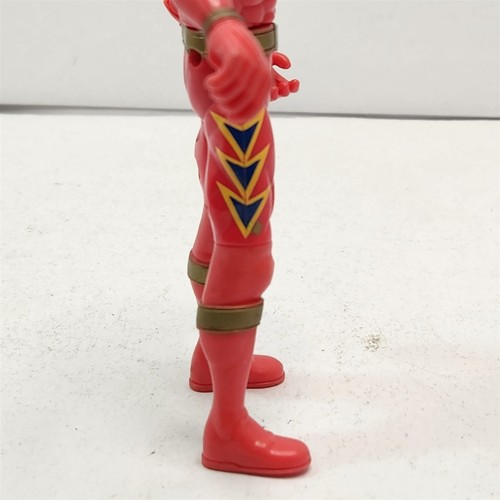 Power Rangers Dino Thunder Triassic Red Ranger Figure 2003 Bandai 5.5" COL-1101 - Picture 12 of 14