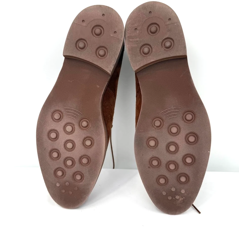 Мужские коричневые замшевые кожаные оксфорды Joseph Abboud 9,5 с кончиком крыла - Изображение 3 из 4