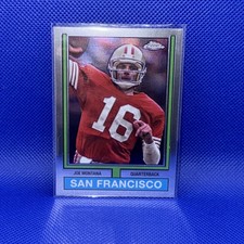 2024 Topps Chrome Joe Montana 1974 Football Refractor #74TF-18 Francisco 49ers