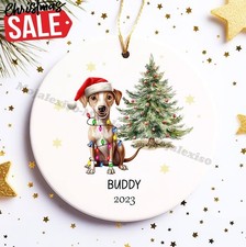 Custom Italian Greyhound Christmas Memorial Ornament, Custom Pet Xmas Ornamen...