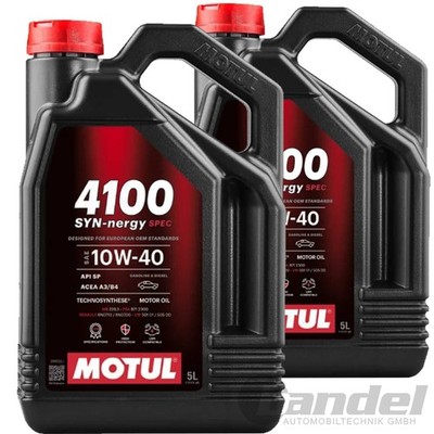 2x5 L MOTUL SYNERGY 4100 10W40 passend für ACEA A3/B4 API SP RN0710/0700 MB229.3