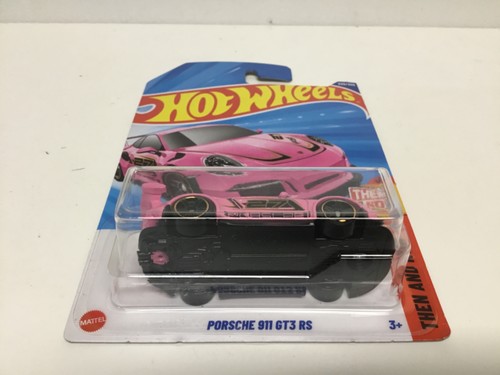 2025 HOT WHEELS M CASE - PORSCHE 911 GT3 RS - 220/250 , THEN AND NOW - 8/10 PINK - Picture 10 of 11