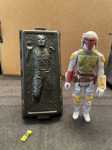 Star Wars Vintage 1979 Boba Fett & Slave 1 Carbonite Block Kenner NO REPRO *READ